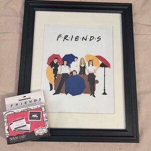 Friends TV Show Framed Art, Trivia Game and Pillow
